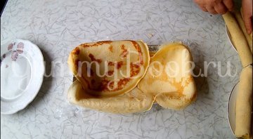 Шахматный блинный пирог без выпечки - шаг 7