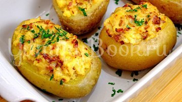 Фаршированный картофель, запеченный в духовке - шаг 7