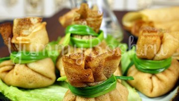 Ажурные блины с беконом и карошкой - шаг 9
