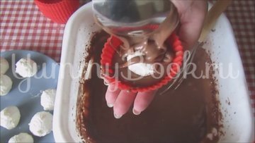 Шоколадные кексы с творогом - шаг 6