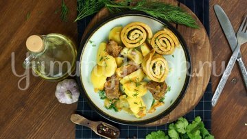Нудли с говядиной и картошкой - шаг 15
