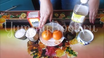 Постные апельсиновые кексы - шаг 1