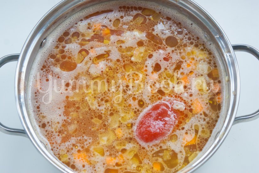 Острый томатный суп с гречневой крупой - шаг 4