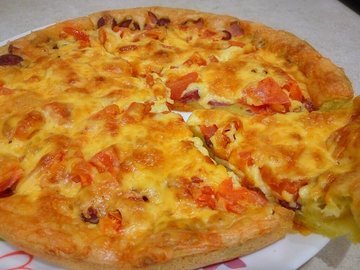Заливная пицца в духовке