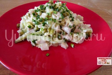 Постный салат с пекинской капустой и грибами - шаг 4