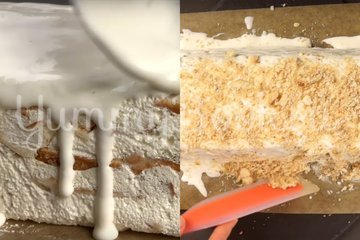 Торт из 3-х ингредиентов без выпечки - шаг 6