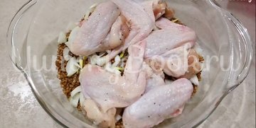 Гречка с курицей в духовке - шаг 4