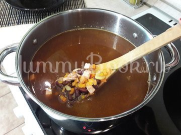 Суп с фасолью и копчёной курицей - шаг 8