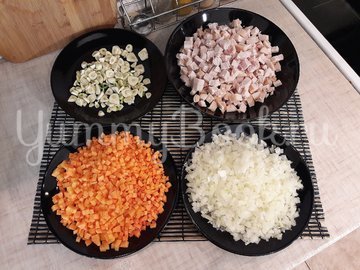 Суп с фасолью и копчёной курицей - шаг 3