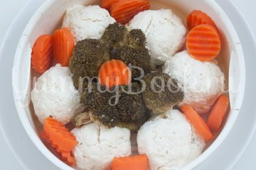 Куриные фрикадельки с творогом на пару в мультиварке - шаг 5