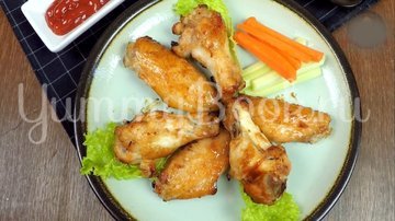 Куриные крылышки в медово- соевом маринаде - шаг 8