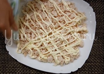 Салат «Нежность» с курицей - шаг 2