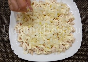 Салат «Нежность» с курицей - шаг 3