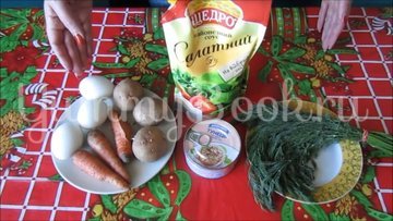 Слоеный салат с консервированным тунцом - шаг 1