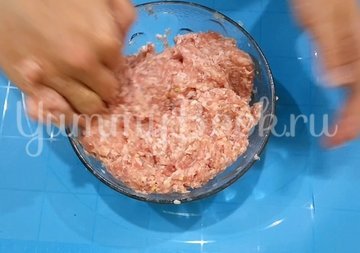 Вареники на кефире с фаршем - шаг 2