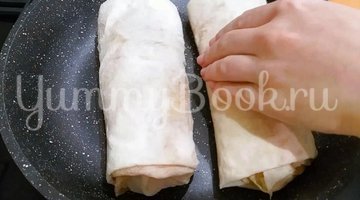 Сочная шаурма с курицей - шаг 12