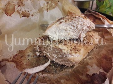 Запечённое в пергаменте куриное филе - шаг 9