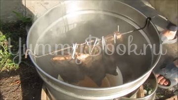 Свиные рёбрышки копчёные на мангале - шаг 5
