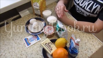 Медовик на кефире с цитрусовым кремом - шаг 1