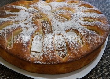 Шарлотка с творогом и яблоками - шаг 6
