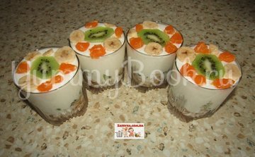 Сметанный десерт с фруктами - шаг 6