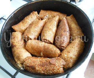 Блинчики с начинкой из ливера - шаг 7