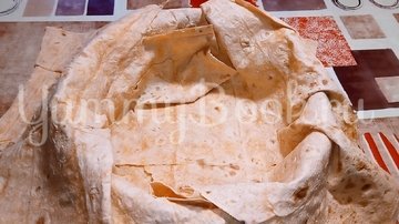 Ленивый пирог из лаваша с капустой и мясом - шаг 3