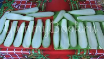 Рулетики из кабачков с плавленым сыром - шаг 2