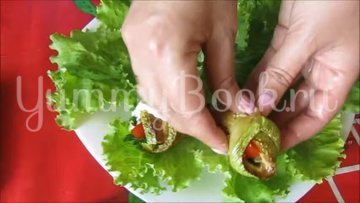 Рулетики из кабачков с плавленым сыром - шаг 6