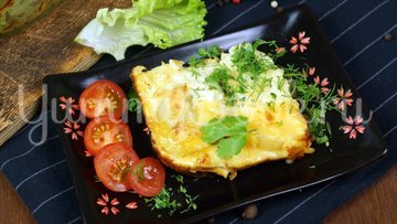 Слоеная Картофельная запеканка с ветчиной и сыром - шаг 9