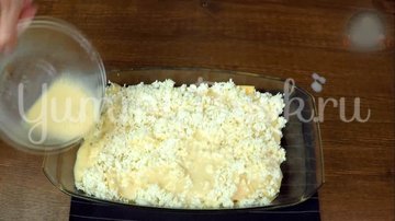 Слоеная Картофельная запеканка с ветчиной и сыром - шаг 8