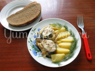 Скумбрия кусочками, запечённая в духовке - шаг 12