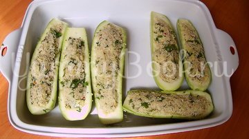 Фаршированные кабачки кус-кусом и мятой - шаг 5