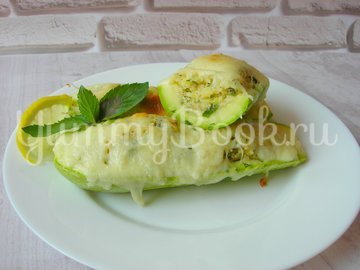 Фаршированные кабачки кус-кусом и мятой - шаг 6
