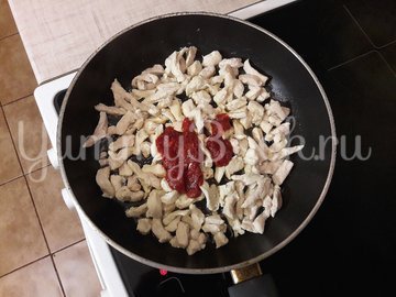 Куриное филе с болгарскими перцами - шаг 4