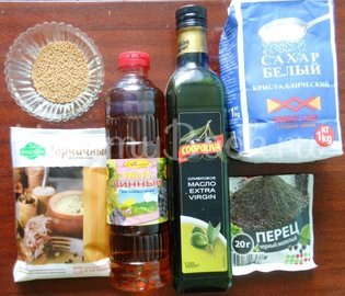 Горчица с зёрнами - шаг 1