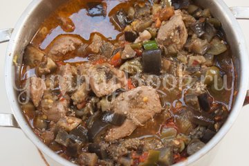 Мясо с баклажанами - шаг 8