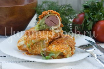 Сосиски в капустных листьях - шаг 6