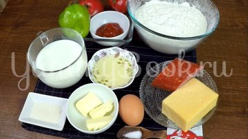 Мини пиццы из пышного теста - шаг 1