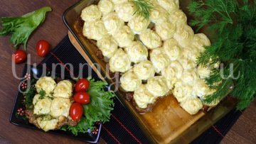 Отбивное мясо в соусе под пюре - шаг 13
