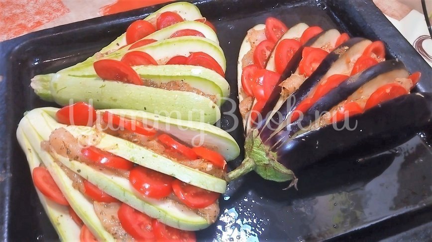 Запеченные овощи в духовке в виде веера - шаг 3