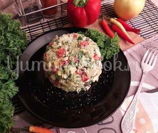 Картофельный салат с беконом и яблоком - шаг 7