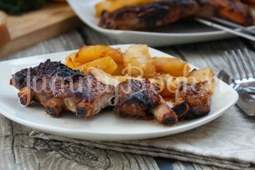 Запечённые маринованные свиные рёбра - шаг 5