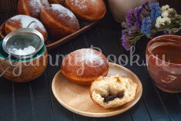 Пончики с клубничным джемом - шаг 14