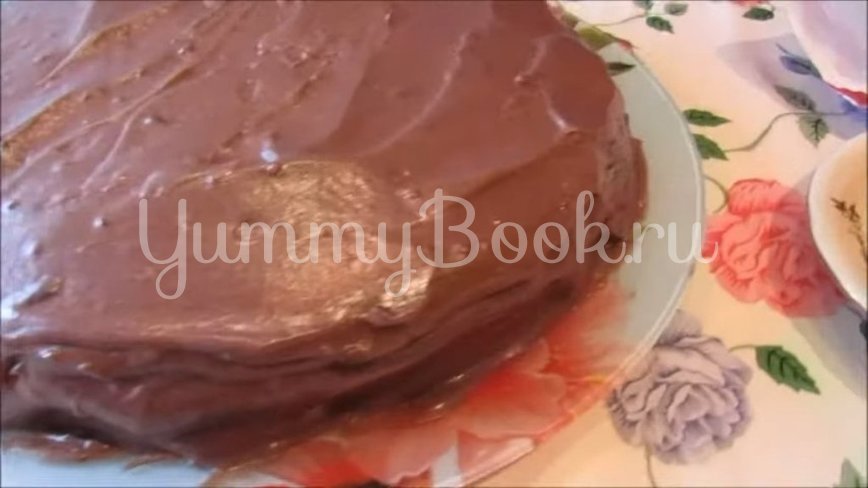 Торт на сгущенном молоке с шоколадным кремом - шаг 6