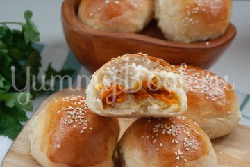 Пирожки с тыквой и чечевицей - шаг 12