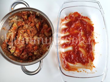 Запеченный перец с картофелем и тунцом - шаг 9