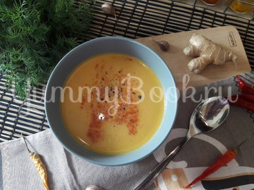 Тыквенный суп-пюре с болгарскими перцами - шаг 12