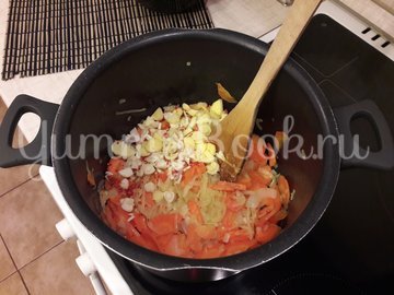 Тыквенный суп-пюре с болгарскими перцами - шаг 5