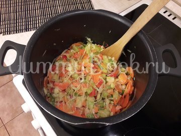 Тыквенный суп-пюре с болгарскими перцами - шаг 6